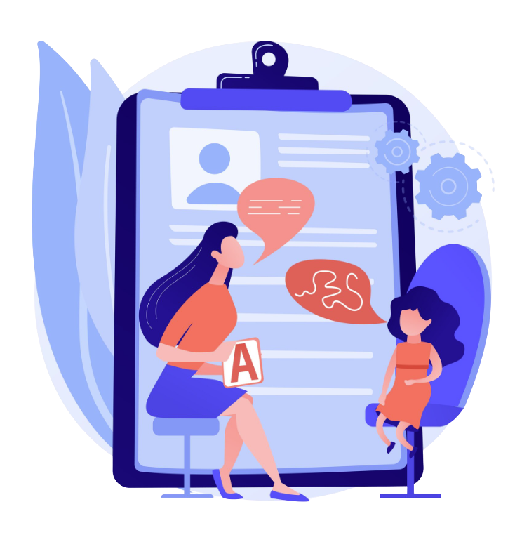 Illustration of autism checklist