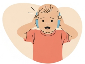 Strong reactions to sounds, lights, or textures